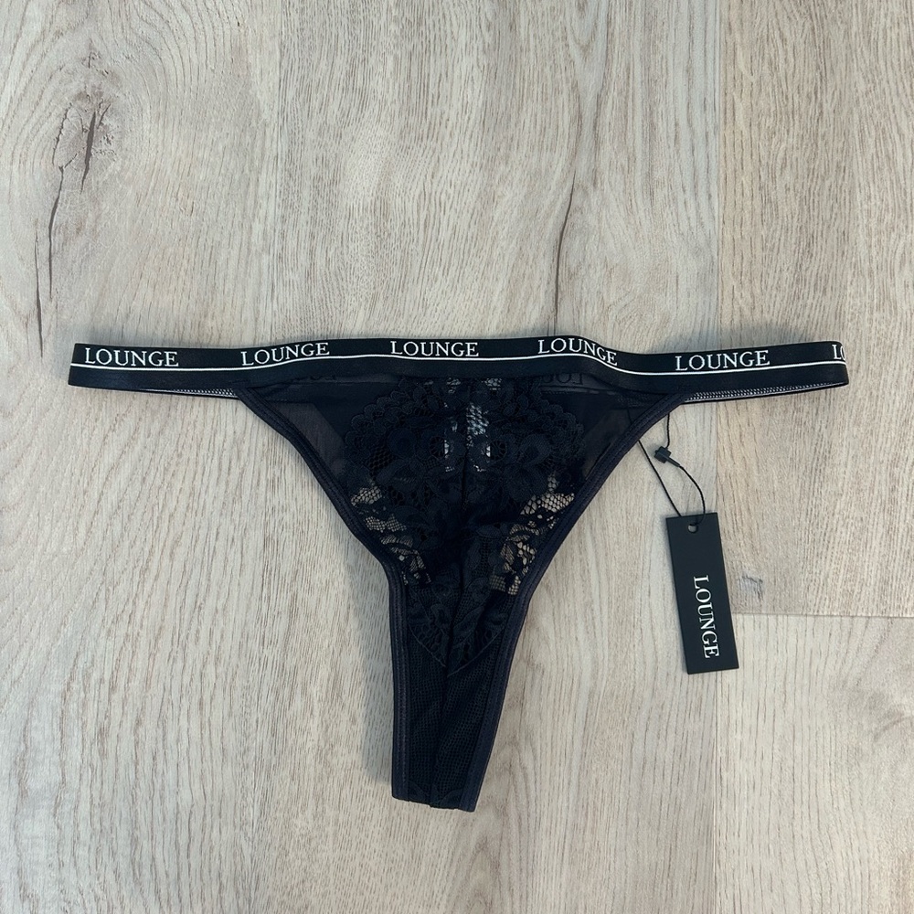 Lounge Black Lace Panties